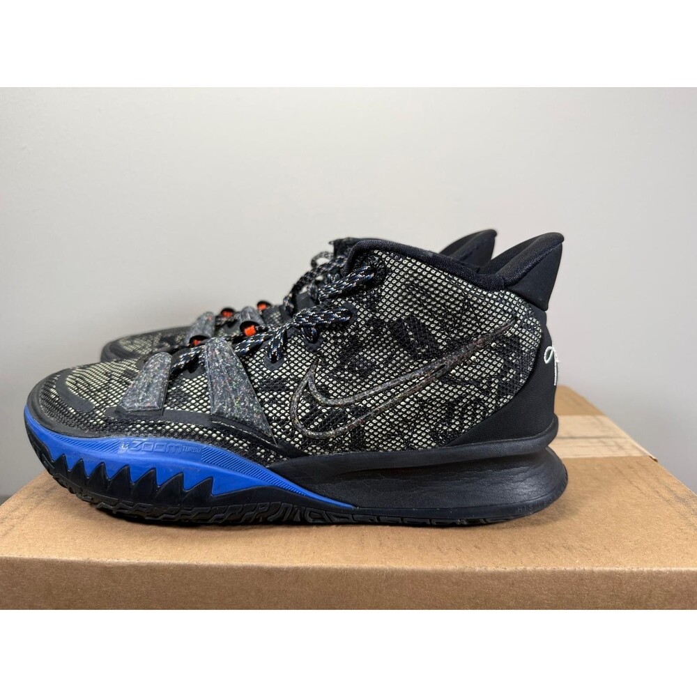Nike Kyrie 7 Grind Black Lime Ice Blue Men’s Shoes Size 8.5 Sneakers CQ9326-007